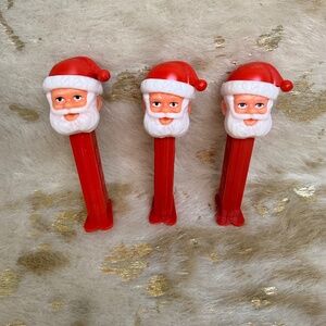 Rare VINTAGE PEZ DISPENSER- Santa Claus - Lot of Three - Christmas - Saint Nic